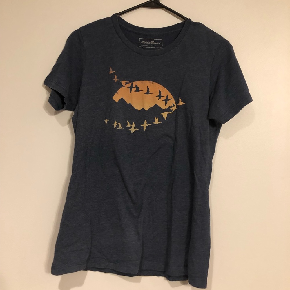 Blue-Gray Eddie Bauer Short Sleeve Tee